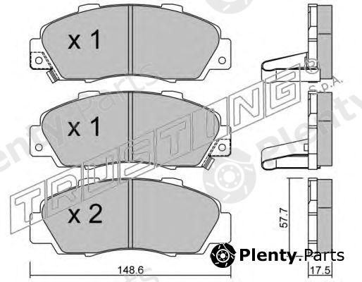  TRUSTING part 307.0 (3070) Brake Pad Set, disc brake