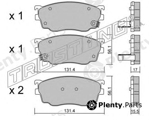  TRUSTING part 310.0 (3100) Brake Pad Set, disc brake