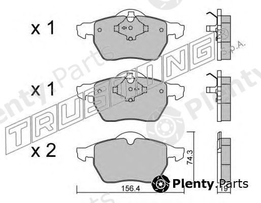  TRUSTING part 323.1 (3231) Brake Pad Set, disc brake