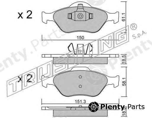  TRUSTING part 325.0 (3250) Brake Pad Set, disc brake
