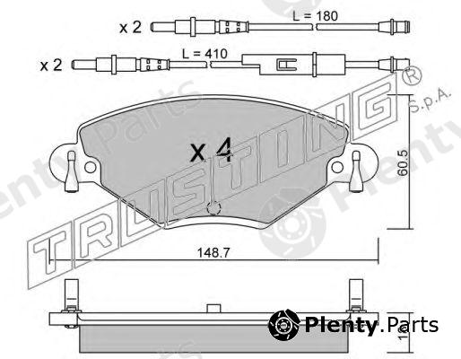  TRUSTING part 340.0 (3400) Brake Pad Set, disc brake