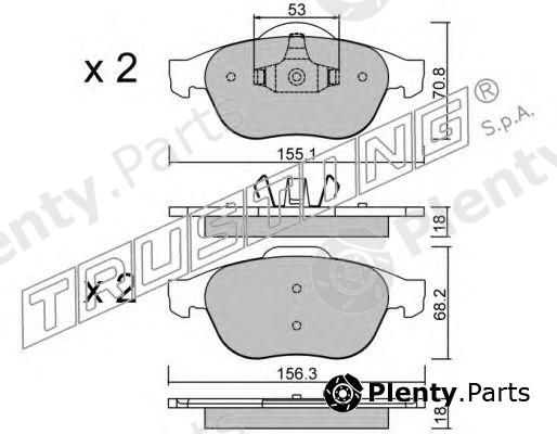  TRUSTING part 345.0 (3450) Brake Pad Set, disc brake