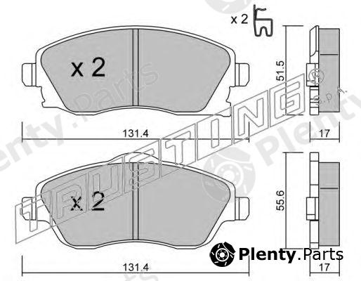  TRUSTING part 349.0 (3490) Brake Pad Set, disc brake