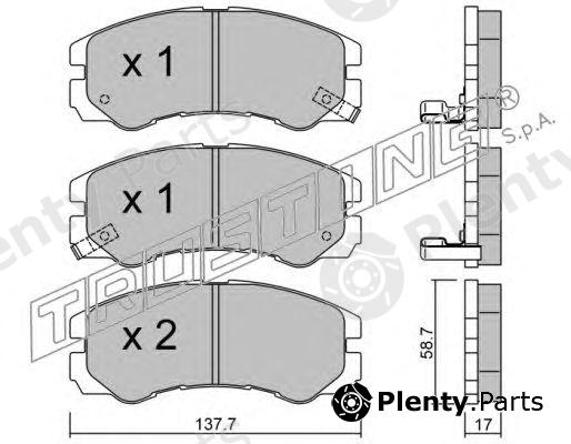  TRUSTING part 366.0 (3660) Brake Pad Set, disc brake