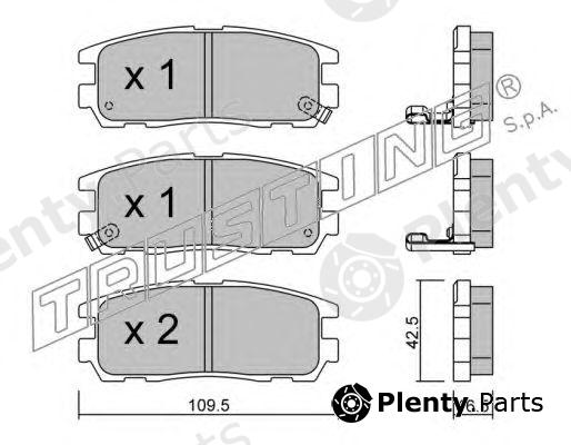  TRUSTING part 367.0 (3670) Brake Pad Set, disc brake