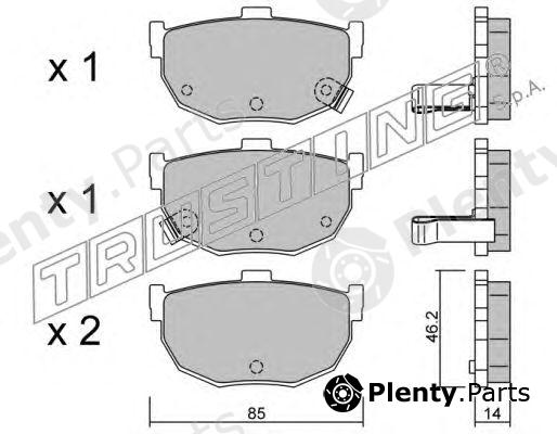  TRUSTING part 371.0 (3710) Brake Pad Set, disc brake