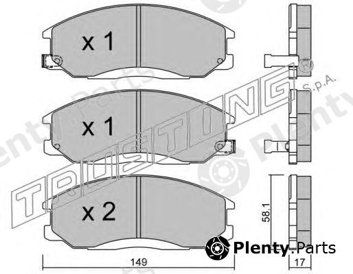  TRUSTING part 373.0 (3730) Brake Pad Set, disc brake