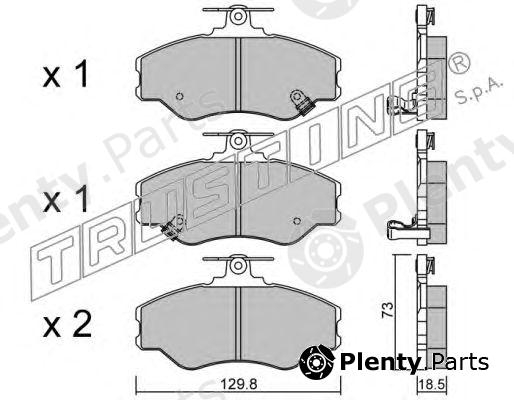  TRUSTING part 375.0 (3750) Brake Pad Set, disc brake