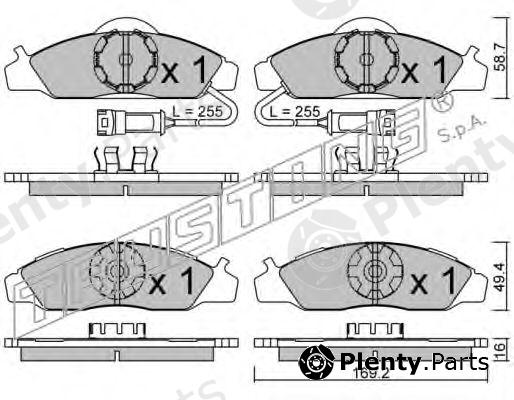  TRUSTING part 377.0 (3770) Brake Pad Set, disc brake