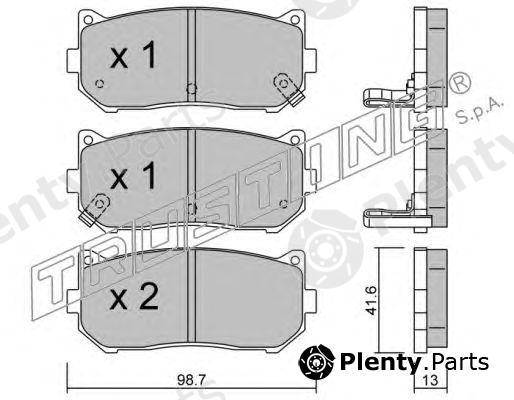  TRUSTING part 381.0 (3810) Brake Pad Set, disc brake
