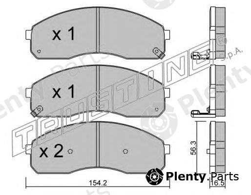  TRUSTING part 383.0 (3830) Brake Pad Set, disc brake