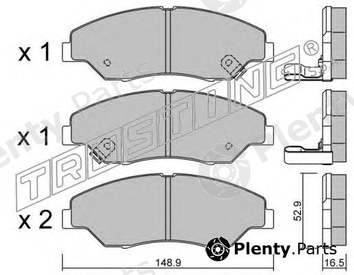  TRUSTING part 385.0 (3850) Brake Pad Set, disc brake