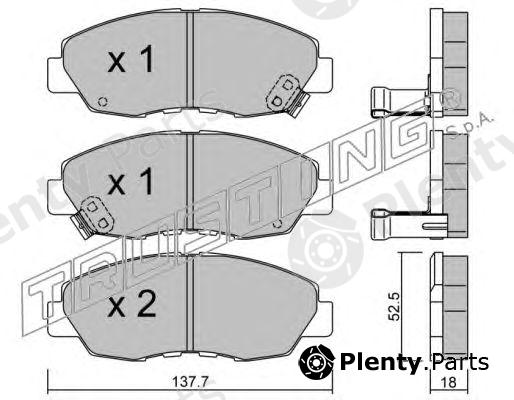  TRUSTING part 393.0 (3930) Brake Pad Set, disc brake