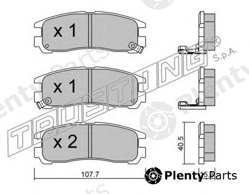  TRUSTING part 413.0 (4130) Brake Pad Set, disc brake