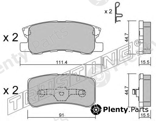  TRUSTING part 415.0 (4150) Brake Pad Set, disc brake