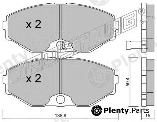  TRUSTING part 420.0 (4200) Brake Pad Set, disc brake