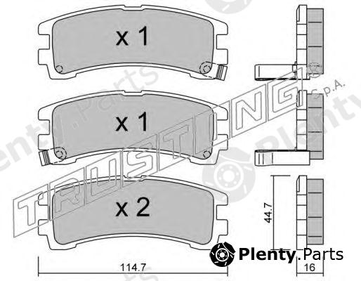  TRUSTING part 423.0 (4230) Brake Pad Set, disc brake