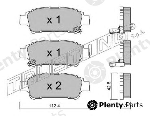  TRUSTING part 443.0 (4430) Brake Pad Set, disc brake