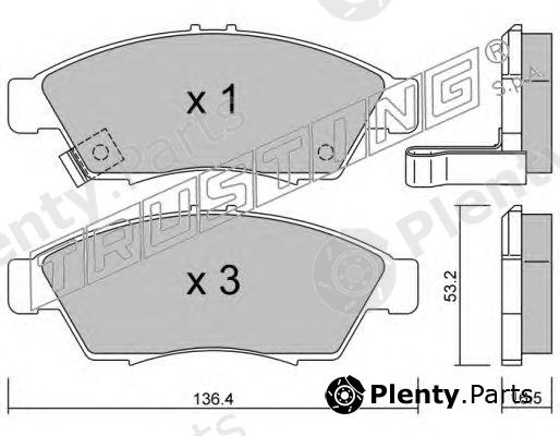  TRUSTING part 453.0 (4530) Brake Pad Set, disc brake