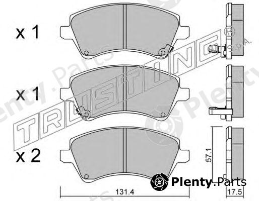  TRUSTING part 462.0 (4620) Brake Pad Set, disc brake