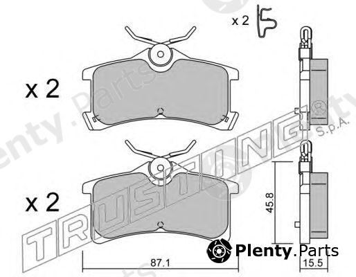  TRUSTING part 465.0 (4650) Brake Pad Set, disc brake
