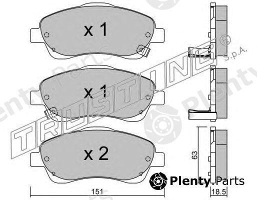  TRUSTING part 466.0 (4660) Brake Pad Set, disc brake