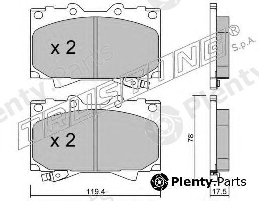  TRUSTING part 468.0 (4680) Brake Pad Set, disc brake