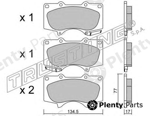  TRUSTING part 470.0 (4700) Brake Pad Set, disc brake