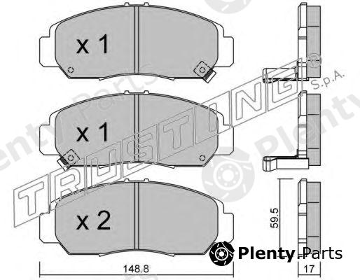  TRUSTING part 478.0 (4780) Brake Pad Set, disc brake