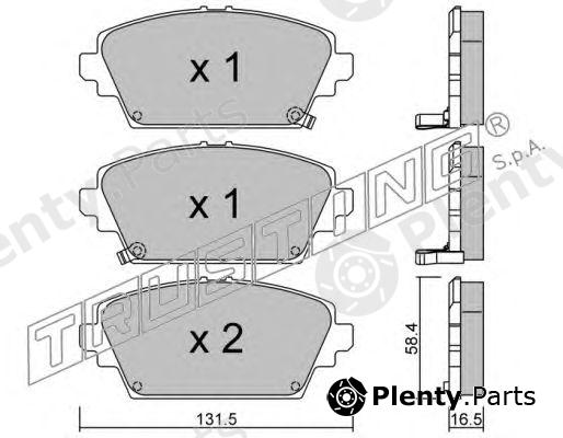 TRUSTING part 480.1 (4801) Brake Pad Set, disc brake