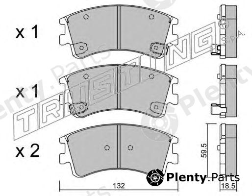  TRUSTING part 492.0 (4920) Brake Pad Set, disc brake