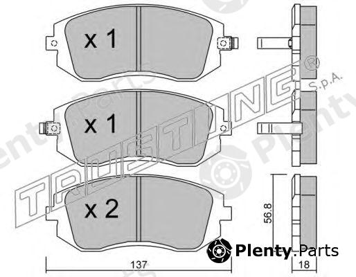  TRUSTING part 516.0 (5160) Brake Pad Set, disc brake