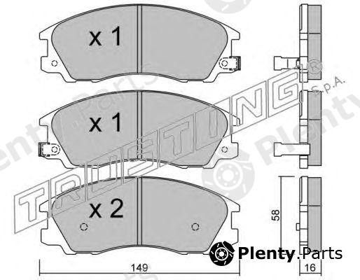  TRUSTING part 522.0 (5220) Brake Pad Set, disc brake