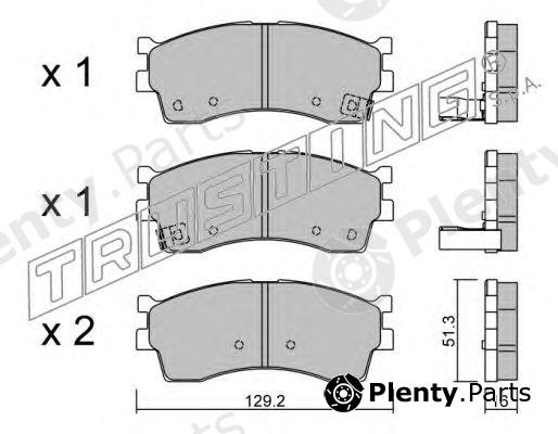  TRUSTING part 528.0 (5280) Brake Pad Set, disc brake