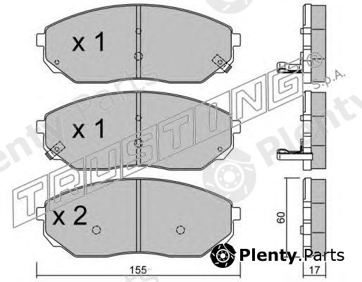  TRUSTING part 531.0 (5310) Brake Pad Set, disc brake