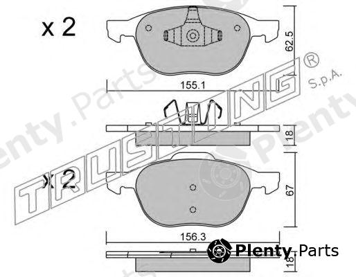  TRUSTING part 550.0 (5500) Brake Pad Set, disc brake