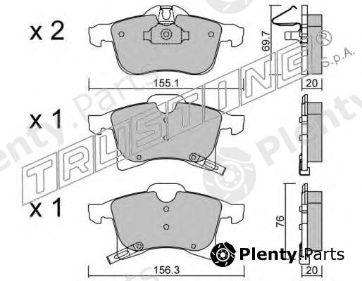  TRUSTING part 555.0 (5550) Brake Pad Set, disc brake