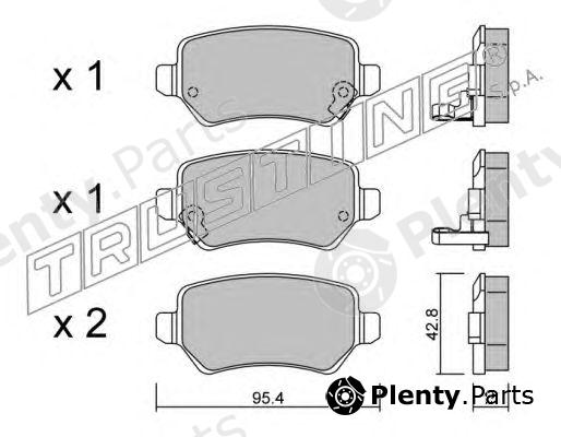  TRUSTING part 558.0 (5580) Brake Pad Set, disc brake