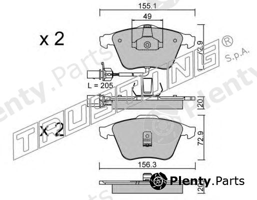  TRUSTING part 565.0 (5650) Brake Pad Set, disc brake