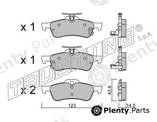  TRUSTING part 572.1 (5721) Brake Pad Set, disc brake