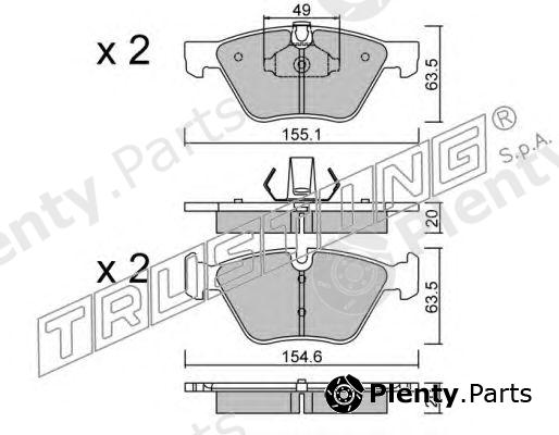  TRUSTING part 573.0 (5730) Brake Pad Set, disc brake
