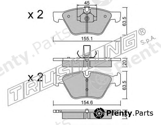  TRUSTING part 573.3 (5733) Brake Pad Set, disc brake