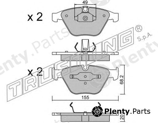  TRUSTING part 574.0 (5740) Brake Pad Set, disc brake
