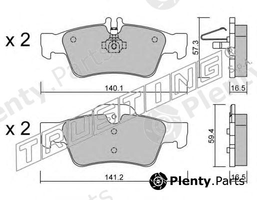  TRUSTING part 584.0 (5840) Brake Pad Set, disc brake