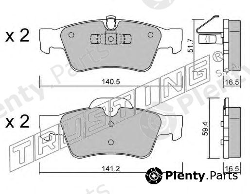  TRUSTING part 584.1 (5841) Brake Pad Set, disc brake