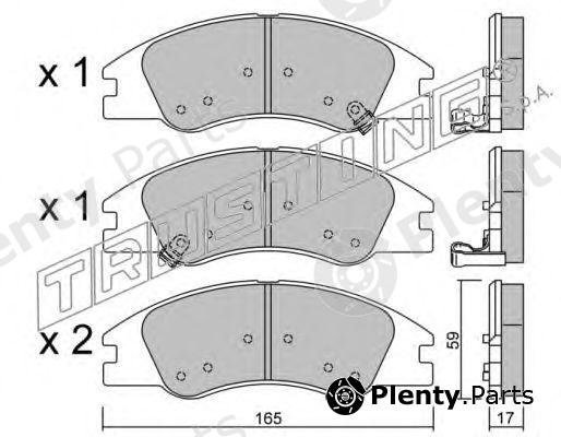  TRUSTING part 646.0 (6460) Brake Pad Set, disc brake
