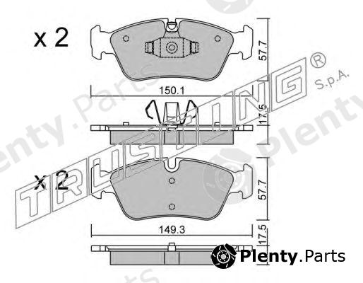  TRUSTING part 656.0 (6560) Brake Pad Set, disc brake