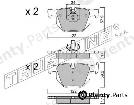  TRUSTING part 660.4 (6604) Brake Pad Set, disc brake