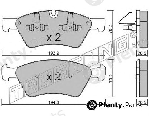  TRUSTING part 686.0 (6860) Brake Pad Set, disc brake