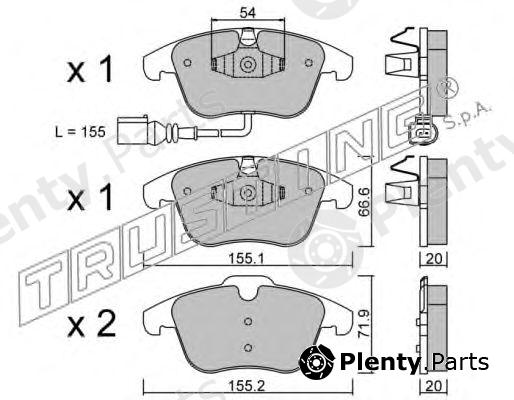  TRUSTING part 691.1 (6911) Brake Pad Set, disc brake